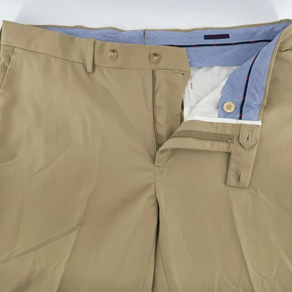 Polo Golf‎ Ralph Lauren Performance Chino Pants Mens 38x30 Tan Flat Front
